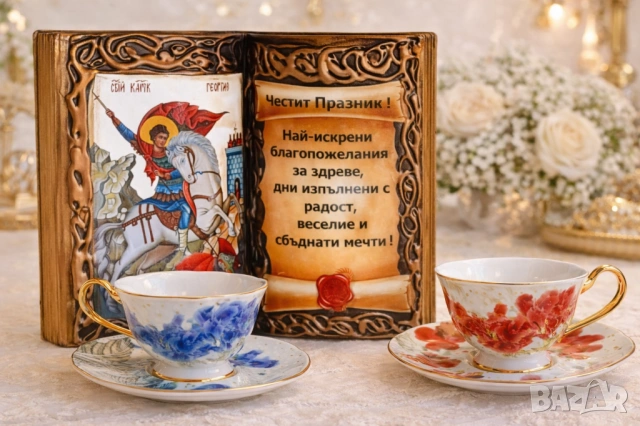 Оригинален подарък за Гергьовден, юбилей, рожден ден на Гергана, Георги, Галина, Гери