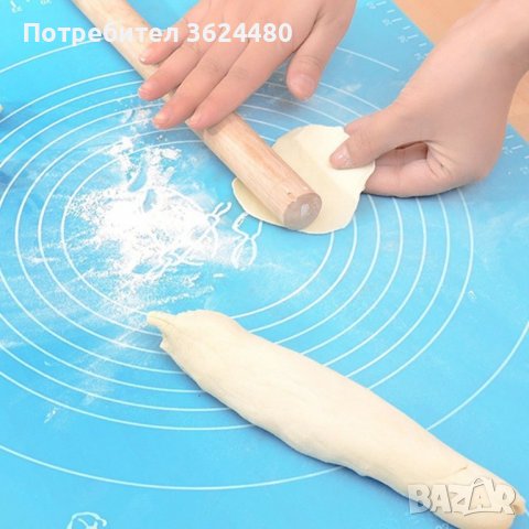 Силиконова подложка за месене, точене и печене на тесто, снимка 9 - Прибори за хранене, готвене и сервиране - 39955821