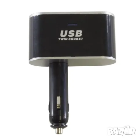 Разклонител за запалка с 2 гнезда и 2 USB порта, снимка 3 - Аксесоари и консумативи - 55863024