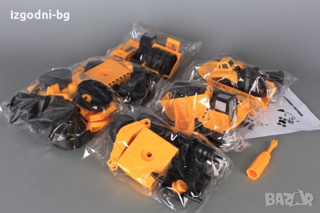 Детски комплект от багер, камион, валяк и др. строителни машини, снимка 5 - Коли, камиони, мотори, писти - 42215403