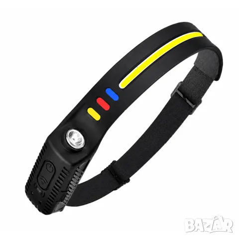 Акумулаторен LED челник със сензор 270 градуса