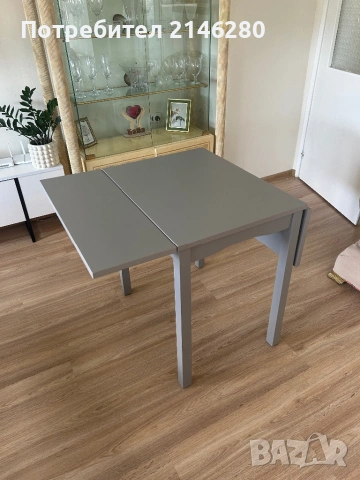 Разтегателна маса Икеа дървена , снимка 3 - Маси - 54357799