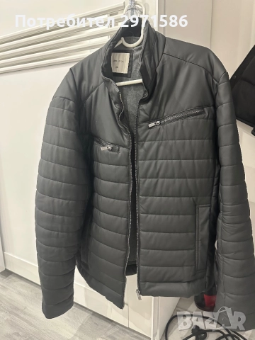 кожено палто