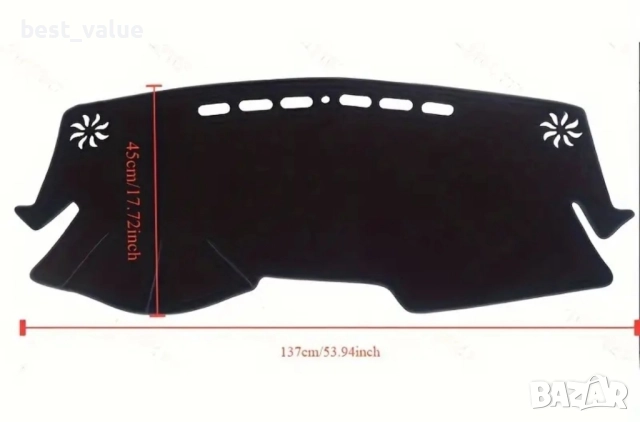 покривало за табло на Тойота CH-R първо поколение 2016-, снимка 2 - Аксесоари и консумативи - 51790044