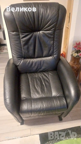 Кожен Електрически Фотьойл , снимка 12 - Дивани и мека мебел - 54282547