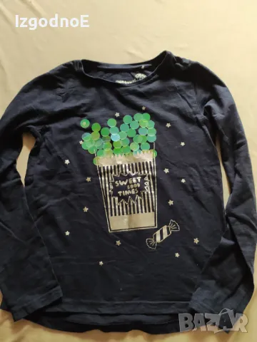 146/152 Готина блуза с пайети , снимка 1
