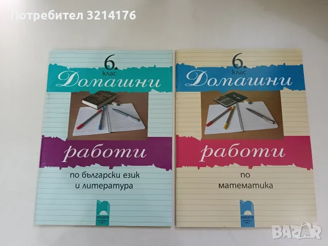 НОВА! Домашни работи по математика за 6. клас - Елена Маринова (2007, Просвета)