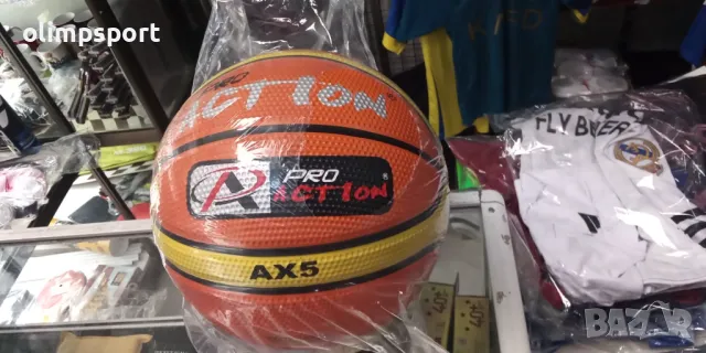 Баскетболна топка Action Pro нова каучук размери 5,6,7 напомпена, снимка 3 - Баскетбол - 47276265