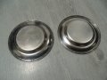 № 5009 две стари малки метални чинийки - prima NS  - печат / маркировка  - NS никелово сребро   - ди, снимка 3