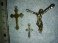 ЛОТ ТРИ СТАРИ МЕТАЛНИ КРЪСТЧЕТА РАЗПЯТИЕ 39223, снимка 12