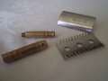 Старинна самобръсначка Gillette от месинг и метал , снимка 3