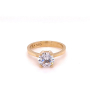 Златен дамски пръстен 3,00гр. размер:50 14кр. проба:585 модел:21997-5, снимка 1 - Пръстени - 44765853