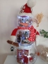 нова коледна украса стъклен светещ снежен човек , снимка 1