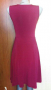 Винен цвят рокля, с акцент  брошка🍀❤XS,S,M(38)❤🍀арт.4022, снимка 3