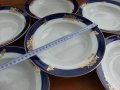 Сервиз руски порцеланови чинии кобалт с позлата , снимка 9