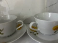 Сет от 2 чаши с чинийки от 70-те години ГДР, снимка 5