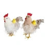 6510 Великденска декоративна фигура кокошка с пиленце в гнездо, 16×11 см, снимка 7