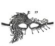 19 домино паунова опашка черна маска дантела за лице очи маскарад парти бал