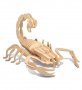 3D Дървена фигура на скорпион 3Д пъзел 