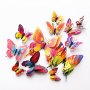Комплект от 12 декоративни пеперуди, които да поставите на стената 3D с евтини магнитни декорации за, снимка 2