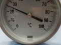 биметален термометър Wika thermometer ф100mm, 0/+100°C, L-400mm, снимка 3