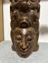 Азиатска дървена маска със змии, снимка 2