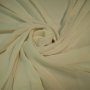 Плат италианска светло бежова коприна – жоржет шифон, снимка 4