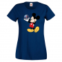 Дамска тениска Mickey Mouse SAAB .Подарък,Изненада,, снимка 6