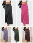 Едноцветна трикотажна дамска пола, 5цвята , снимка 1