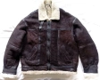 Flying Wear Оригинално Пилотско Кожено Яке от истинска агнешка кожа, тип В-3, размер US 52 / 3ХL, снимка 7