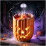Нов Арома дифузер тиква 300 мл с овлажнител, 7 LED цвята и дистанционно Halloween дизайн, снимка 1