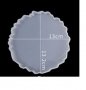 13 см назъбен среден кръг поднос подложка основа плитка форма силиконов молд за смола гипс и др, снимка 3