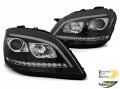 Комплект тунинг фарове за Mercedes ML W164 2005-2008 с черна основа, ляв и десен, снимка 2