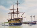 Картина Неустрашим от Карибски пирати англиски кораб маслени бои, снимка 6