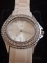 ДАМСКИ ЧАСОВНИК МНОГО КРАСИВ СТИЛЕН ДИЗАЙН С СИЛИКОНОВА КАИШКА И КРИСТАЛИ СВАРОВСКИ 33314, снимка 4