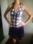 Официална лилава рокля с пайети, размер S-M. За танцови събития или като реквизит, снимка 1 - Рокли - 29335822