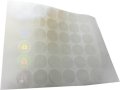 49 броя персонализирани прозрачни холограмни стикери с печат на лого - ORIGINAL, снимка 1 - Нумизматика и бонистика - 40273316
