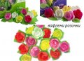вафлени рози розички ядивни хранителни за украса декор торта и др, снимка 1 - Други - 39050599