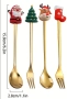🎄 Коледен комплект лъжички и вилички 4 броя – в подаръчна кутия, снимка 2