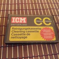 Почистваща касета ICM SWITZERLAND, снимка 1 - Аудио касети - 29465380