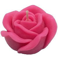 роза свещ, снимка 1 - Ръчно изработени сувенири - 37957498
