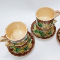 6 керамични чаши за чай+3 керамични чинийки(12.3), снимка 3 - Чаши - 40708450