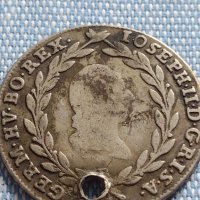 Сребърна монета 20 кройцера 1783г. Йозеф втори Будапеща Свещена Римска империя 13746, снимка 4 - Нумизматика и бонистика - 42888252