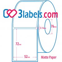 3labels гланцови бели етикети от PP (полипропилен) супер премиум за инкджет (inkjet) печат 52х72 мм, снимка 4 - Консумативи за принтери - 39755344