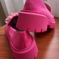 Нови дамски обувки цикламено розово, снимка 11 - Дамски елегантни обувки - 44302519