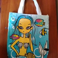 Чанта с русалка и рибки, снимка 1 - Чанти - 30792511