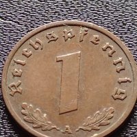 Две монети 1 райхспфенинг 1938г. Трети райх с СХВАСТИКА редки за КОЛЕКЦИЯ 37767, снимка 3 - Нумизматика и бонистика - 40637991