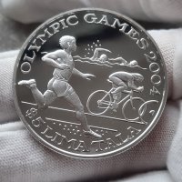 Възпоменателна сребърна монета 5 Tala - Elizabeth II Olympic, снимка 2 - Нумизматика и бонистика - 42839116