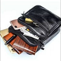 Мъжка кожена чантичка с 5 джоба, снимка 3 - Чанти - 34882515