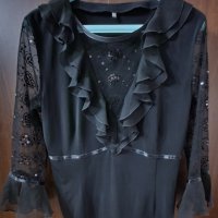 Дамска копринена блуза, снимка 1 - Блузи с дълъг ръкав и пуловери - 35371558